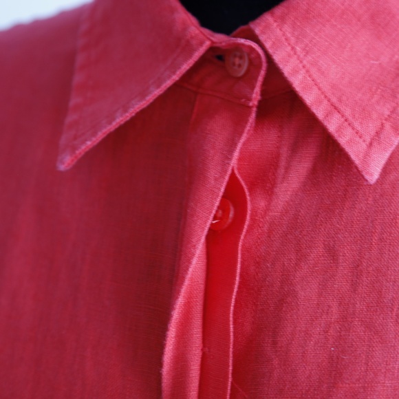 Lauren Ralph Lauren Veanna Tie Front Linen Shirt - Picture 5 of 10